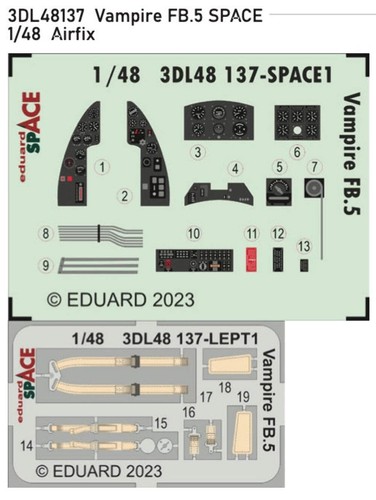 Eduard 3dl48137 de - eduard, 1:48