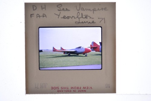 Havilland sea vampire faa - de,